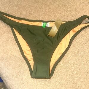 J. Crew Olive Green Bikini Bottom NWT SIZE MEDIUM